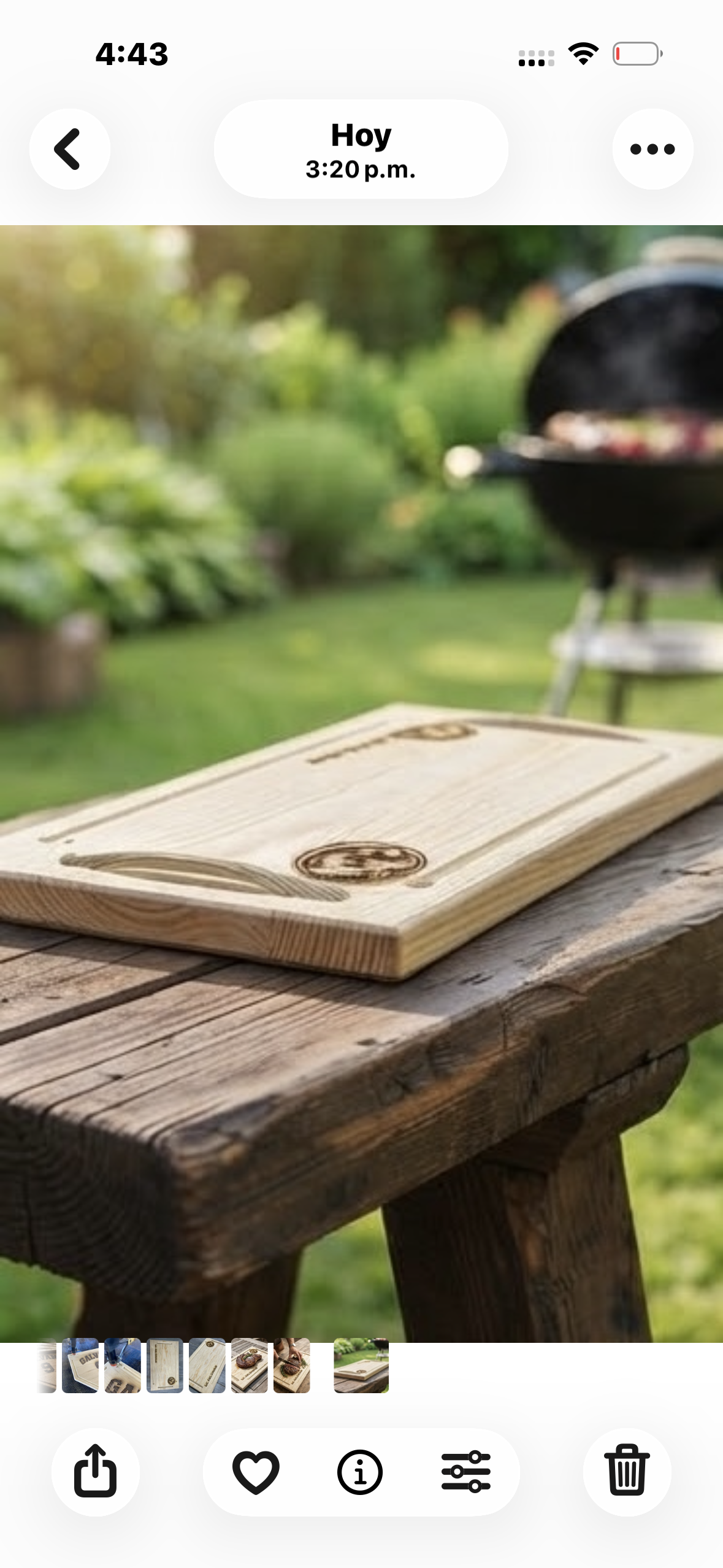Tabla para picar de madera de Pino